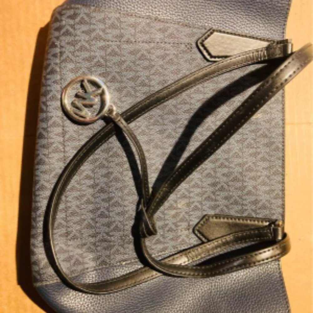 Blue and black Michael kors  purse
